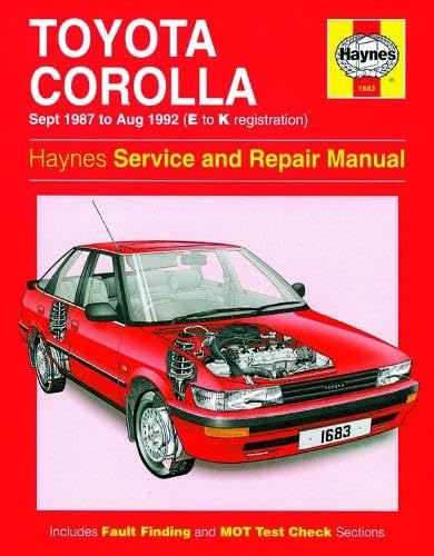 Toyota Corolla Service And Repair Manual: 87-92 Toyota Corolla Service And Repair Manual: 87-92