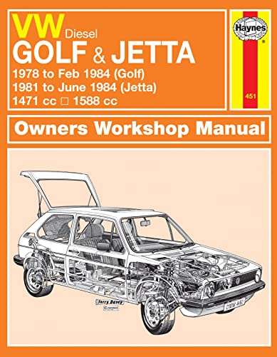 VW Golf & Jetta Mk 1 Diesel (78 - 84) Haynes Repair Manual: 1978-84 von Haynes
