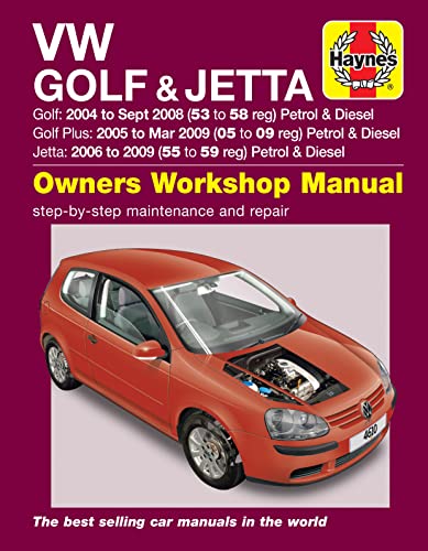 VW Golf (04 - Sept 08), Golf Plus (05 - Mar 09) & Jetta (06 - 09) Haynes Repair Manual