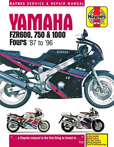 Yamaha FZR 600, 750, 1000 Fours (87 - 96) (Haynes Service and Repair Manual) von Haynes