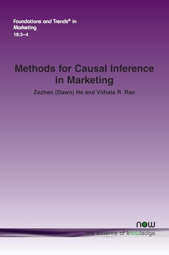 Methods for Causal Inference in Marketing (Foundations and Trends(r) in Marketing)