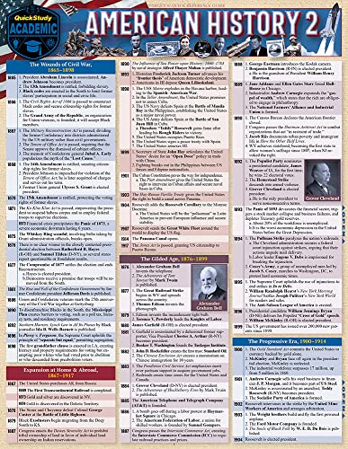American History II: A Quickstudy Reference for Us History 2