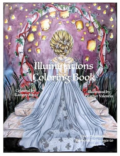 Illuminations Coloring Book: Gorgeous Ladies Dragons Lanterns Fantasy Coloring Book