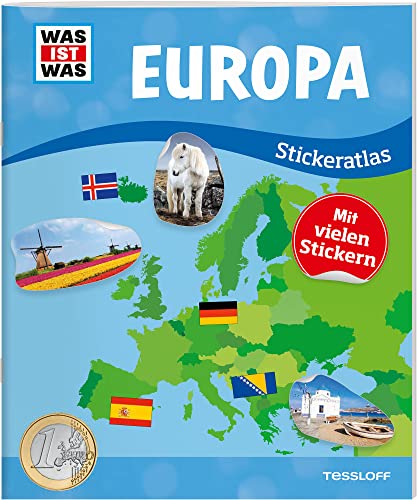 WAS IST WAS Stickeratlas Europa: mit über 100 Stickern