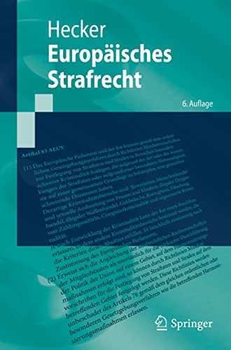 Europäisches Strafrecht (Springer-Lehrbuch)