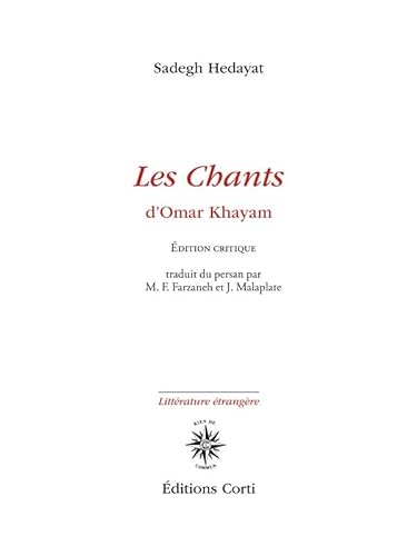 Les chants d'Omar Khayam von CORTI