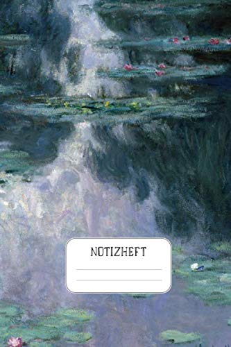 Notizheft: Impressionisten Punktraster Notizbuch Claude Monet Water Lilies Design Heft für Notizen Lettering Skizzen - ein Kreatives Geschenk für Kunstliebhaber