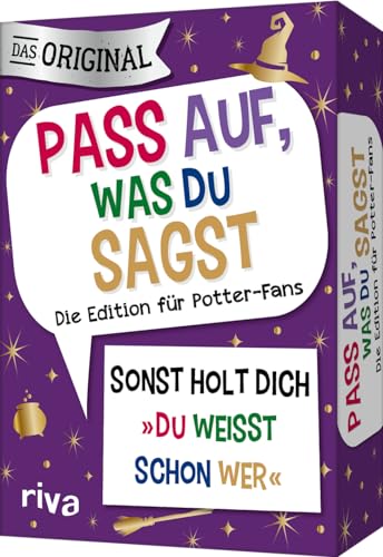 Pass auf, was du sagst – Die Edition für Potter-Fans: Sonst holt dich »Du weißt schon wer« | Das Original. Tolles Geschenk für alle Potterheads. Ab 10 Pass auf, was du sagst – Die Edition für Potter-Fans: Sonst holt dich »Du weißt schon wer« | Das Original. Tolles Geschenk für alle Potterheads. Ab 10