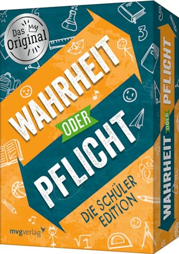 Wahrheit oder Pflicht – Die Schüleredition: Das Original. Tolles Geschenk für Geburtstag, Schulanfang, Weihnachten und zwischendurch. Ab 6 Jahren von mvg Verlag