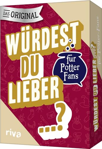 Würdest du lieber …? – Die Edition für Potter-Fans: Das Kartenspiel. Der Spieleklassiker für Fans von Harry Potter. Lustiges Geschenk für Potterheads von Riva