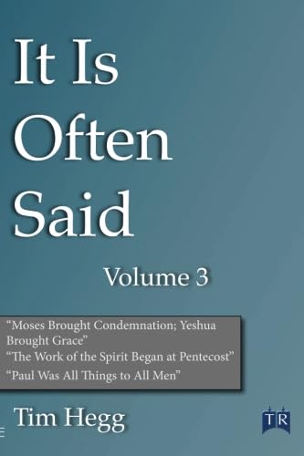It Is Often Said Volume 3 von TorahResource