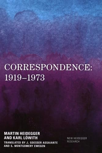 Correspondence: 1919–1973 (New Heidegger Research) von Rowman & Littlefield Publishers