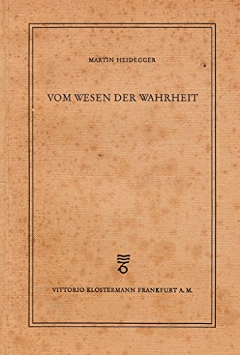 Vom Wesen der Wahrheit Vom Wesen der Wahrheit
