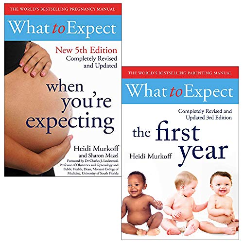 What to Expect 2 Books Collection Set by Heidi Murkoff (What to Expect When You're Expecting & What To Expect The 1st Year)