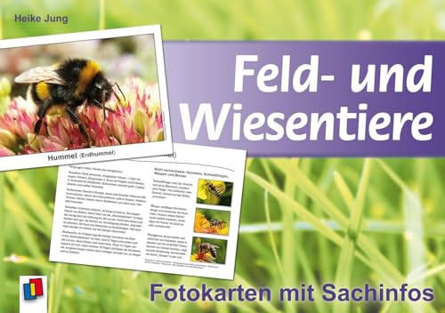 Feld- und Wiesentiere: Fotokarten mit Sachinfos von Verlag An Der Ruhr