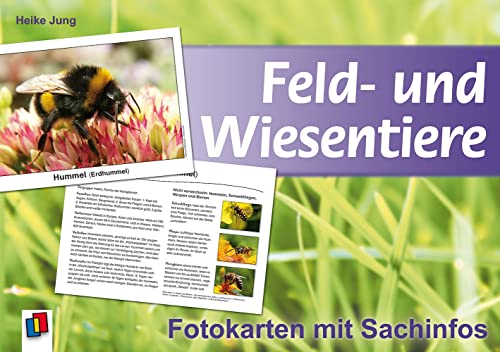 Feld- und Wiesentiere: Fotokarten mit Sachinfos von Verlag An Der Ruhr