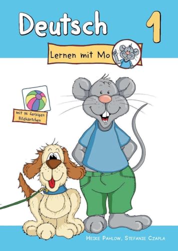 Deutsch lernen mit Mo - Teil 1: Bildwörterbuch zum Ausmalen, Üben und Spielen mit farbigen Bildkärtchen