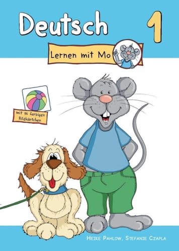 Deutsch lernen mit Mo – Teil 1: Bildwörterbuch zum Ausmalen, Üben und Spielen mit farbigen Bildkärtchen von Engelsdorfer Verlag
