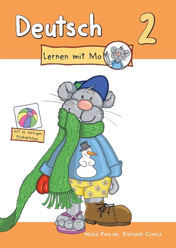 Deutsch lernen mit Mo - Teil 2: Bildwörterbuch zum Ausmalen, Üben und Spielen mit farbigen Bildkärtchen