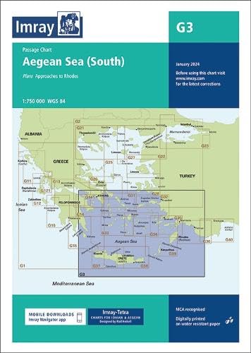 G3 Aegean Sea (South) (G Chart) von Imray, Laurie, Norie & Wilson Ltd