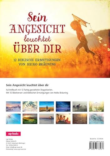 Sein Angesicht leuchtet über dir (Aufstellbuch): 12 biblische Ermutigungen von Heiko Bräuning von cap-VCerlag
