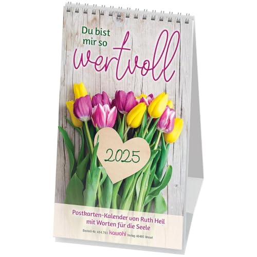 Du bist mir so wertvoll 2025: Postkarten-Kalender von Ruth Heil