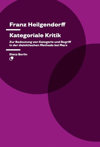 Kategoriale Kritik: Zur Bedeutung von Kategorie und Begriff in der dialektischen Methode bei Marx von Dietz Vlg Bln