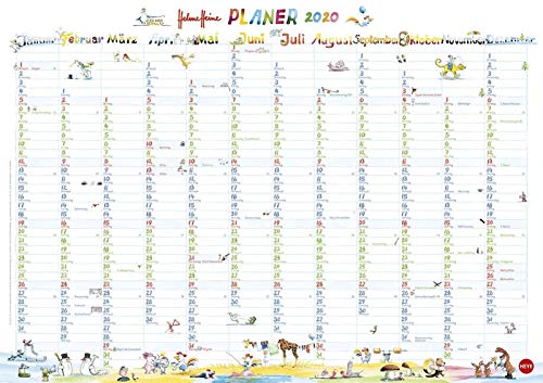 Helme Heine Posterplaner. Wandkalender 2020. Jahreskalendarium. Format 68 x 48 cm Helme Heine Posterplaner. Wandkalender 2020. Jahreskalendarium. Format 68 x 48 cm