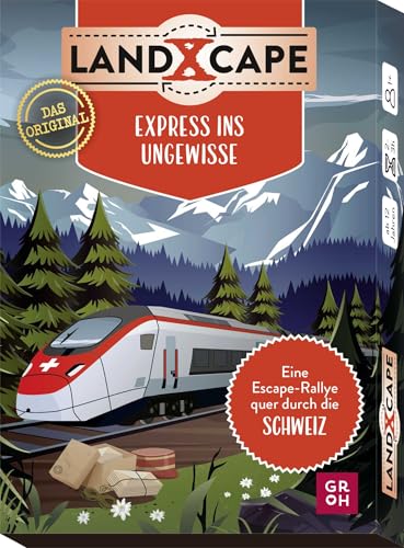 LandXcape - Express ins Ungewisse: Eine Escape-Rallye quer durch die Schweiz | Mehrfach spielbares Escape Game für Kinder ab 12 & Erwachsene (Regionale Exit-Spiele-Krimis)