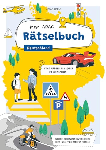 Mein ADAC Rätselbuch - Deutschland: Großer Rätselspaß für Unterwegs in Deutschland. Rätselbuch für Kinder ab Jahre von Lingen Verlag