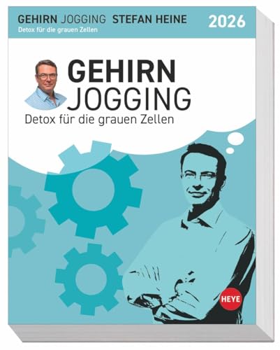 Stefan Heine Gehirnjogging Tagesabreißkalender2026: Der Rätsel-Mix für jeden Tag: Tischkalender für Knobler und Denksportler. Vom originellen ... zur Rechenpyramide (Tagesabreißkalender Heye) von Heye