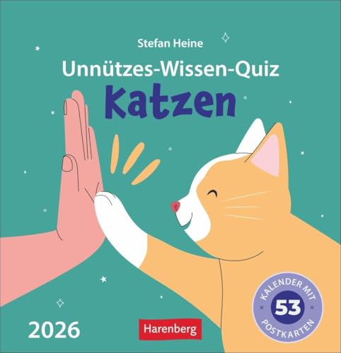 Unnützes-Wissen-Quiz Katzen Premium-Postkartenkalender - Kalender mit 53 Rätselkarten: Unverzichtbar für alle Katzenfreunde: origineller Kalender zum Aufstellen mit Rätselpostkarten Unnützes-Wissen-Quiz Katzen Premium-Postkartenkalender - Kalender mit 53 Rätselkarten: Unverzichtbar für alle Katzenfreunde: origineller Kalender zum Aufstellen mit Rätselpostkarten von Harenberg