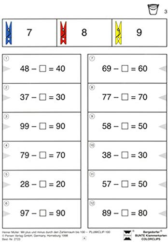 Mit Plus und Minus durch den Zahlenraum bis 100: (2. Klasse) (Bergedorfer® Colorclips)