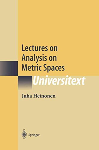Lectures on Analysis on Metric Spaces (Universitext)