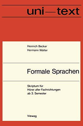 Formale Sprachen : Eine Einführung von Vieweg+Teubner Verlag