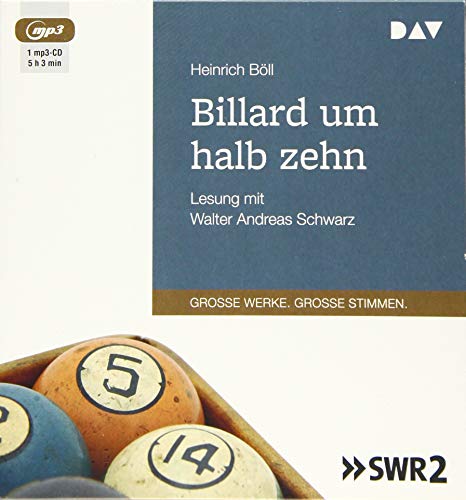 Billard um halb zehn: Lesung mit Walter Andreas Schwarz (1 mp3-CD)