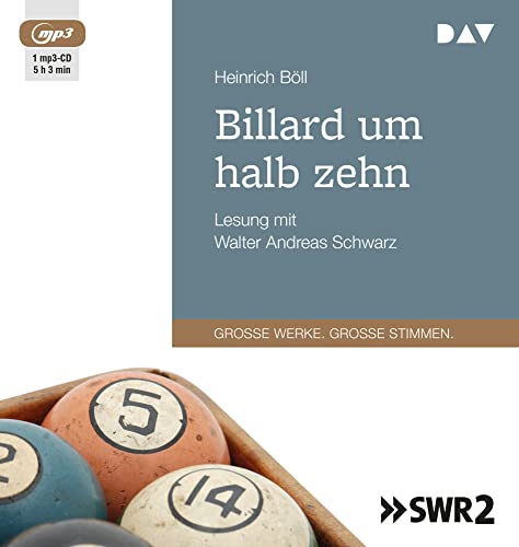 Billard um halb zehn: Lesung mit Walter Andreas Schwarz (1 mp3-CD)