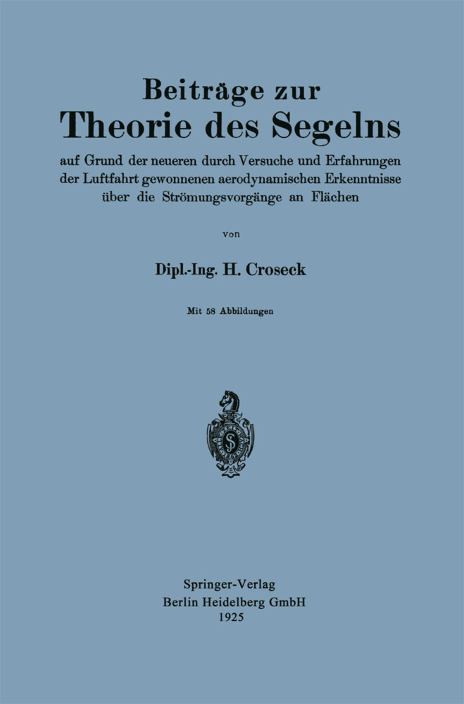 Beiträge zur Theorie des Segelns von Springer Berlin Heidelberg