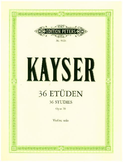 36 Etüden op. 20 von Peters C. F. Musikverlag