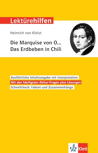 Klett Lektürehilfen Heinrich von Kleist, Die Marquise von O… Das Erdbeben in Chili: Interpretationshilfe für Oberstufe und Abitur