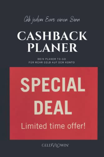 Cashback Planer „black“ (deutsche Ausgabe): Coupons, Rabatte und Cashback organisieren leicht gemacht