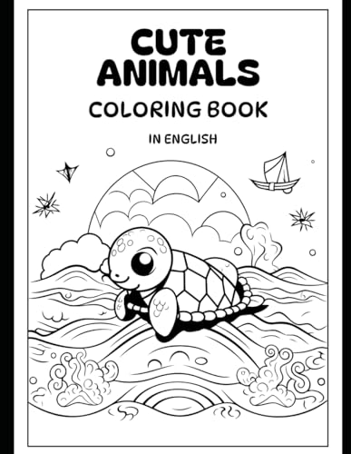 Cute Animals: Coloring book