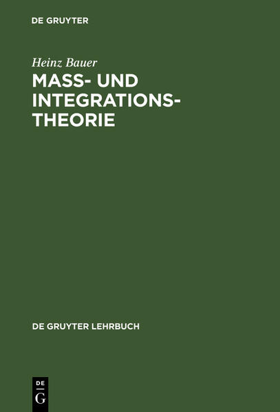 Maß- und Integrationstheorie von De Gruyter