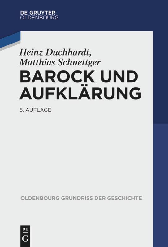 Barock und Aufklärung von de Gruyter Oldenbourg