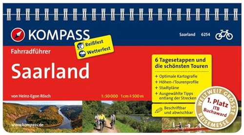 KOMPASS Fahrradführer Saarland: mit Routenkarten im optimalen Maßstab. von Kompass