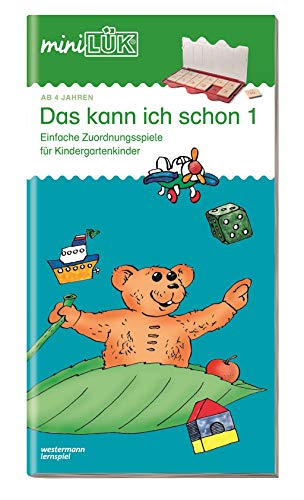 miniLÜK: Das kann ich schon 1: Einfache Zuordnungsspiele für Kindergartenkinder (Cover Bild kann abweichen): Knobelkiste / Knobelkiste 1 (Alles klar!: Knobelkiste)