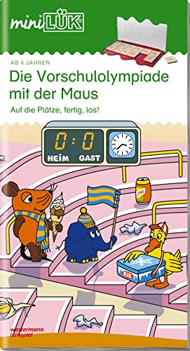 miniLÜK: Kindergarten/Vorschule Die Vorschulolympiade mit der Maus: Auf die Plätze fertig los! (miniLÜK-Übungshefte: Kindergarten) von LÜK