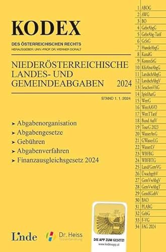 KODEX NÖ Landes- und Gemeindeabgaben (Kodex des Österreichischen Rechts) von Linde Verlag Ges.m.b.H.