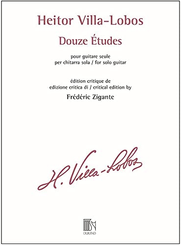 12 Études. Gitarre Solo. von Durand