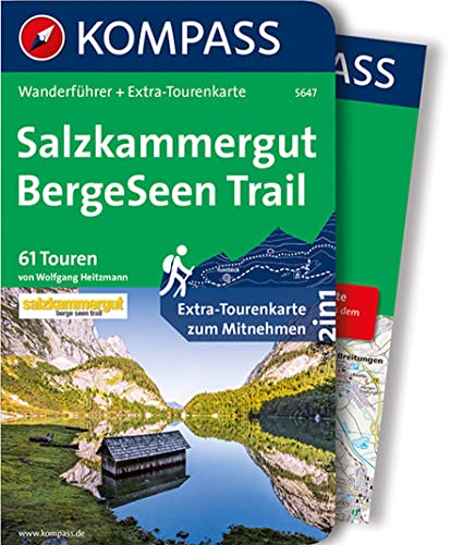 KOMPASS Wanderführer Salzkammergut BergeSeen Trail, 61 Touren: mit Extra-Tourenkarte Maßstab 1:66.000, GPX-Daten zum Download